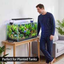 RGB Full Spectrum Dimmable Timer LED Aquarium Light, Telescopic Bracket USB Powered Fish Tank Lamp, Suitable For Aquatic Plant Growth, 5 Sizes 18-60cm Optional - View 5
