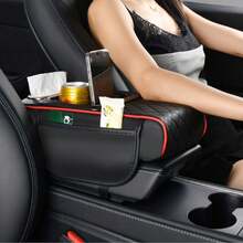 5-In-1 Car Storage Box Black/Brown Car Armrest Pad, Car Center Console Box, High-End Material Car Accessories Ergonomic Armrest Box, Upgrade Driving Comfort Car Interior Accessories - Multicolor - View 11