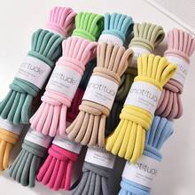 Dây thừng lõi polyester bọc cotton 5m 10mm, dây paracord buộc chịu lực dày, dây tết thủ công DIY, phù hợp làm dây đeo điện thoại, dây buộc, túi đan tay, treo tường và các phụ kiện trang trí khác - Nhiều màu - Xem 3