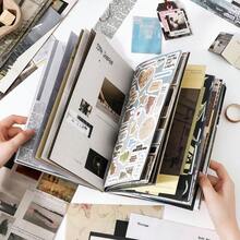 Buku Bahan Gaya Retro Amerika, Kertas Bahan Kenangan Nostalgia Senja, Perlengkapan Scrapbook, Perlengkapan Pembuatan Buku Album Kartu, Buku Harian, Set Lengkap Bahan Kolase Latar Belakang Perencana - Buku Materi Senja - View 6