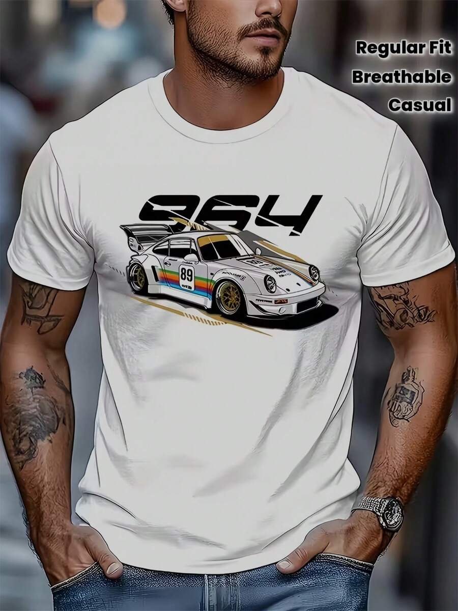 Men Outdoor Tees & Tanks - 白色 - 查看 1