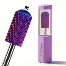 NotNoot Professional Nail Drill Bit 3/32'' Carbide Tungsten Multi-Function, Suitable For Manicure, Pedicure, Cuticle Treatment, Gel Polishing, Purple, Bi-Directional Rotation - Multicolor - View 12