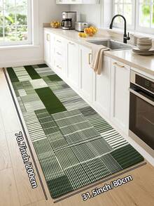DAJIANG 1pc Thick Velvet Anti-Slip Doormat, Comfortable Floor Mat, Hallway Carpet, Kitchen Mat, Machine Washable, Easy To Clean, Home Decor, Entryway, Bathroom, Kitchen Rug - Multicolor - View 16