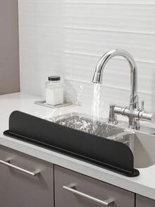 Silicone Sink Splash Guard, Kitchen Sink Basin Splash Guard, Countertop Water Barrier, Laboratory Sink, Vegetable Basin, Dishwasher, Restaurant, Bathroom, RV Waterproof Cover, Kitchen Essentials, Bathroom Accessories, Home Essentials - A - View 4