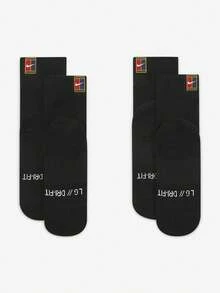 Nike/Nike Authentic Kaos Kaki Pendek Olahraga Tenis Unisex Baru 2 Pasang CU1309-010 - CU1309-010 - View 3