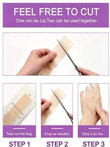 Breathable Invisible Scar Tape, Waterproof Self-Adhesive Tape.Reathable Silicone Scar Cover Strips - Invisible, Waterproof & Hypoallergenic For Sports & Outdoor Use - Perfect Halloween/Christmas Gift - Multicolor - View 5
