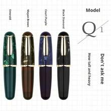 (MAJOHN) Cute Short Fountain Pen With Fine Nib, Mini Ink Pen With Gift Box, Designer Stationery Gift For Men And Women - Multicolor - View 3