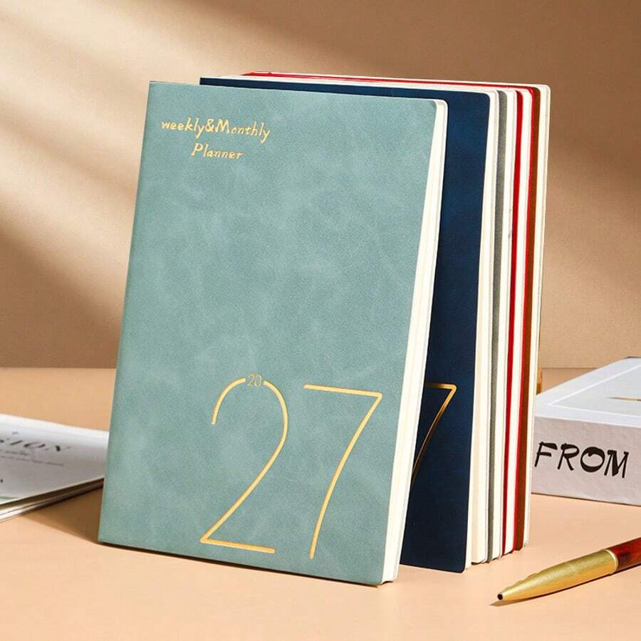 A5 Planner Notebook Time Management Efficiency Manual Calendar Weekly Planner Self-Discipline For Planners Notes Daily Diary - Multicolor - View 1