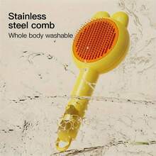 猫咪除毛刷、猫咪沐浴按摩梳、兔子和猫咪美容刷 - 彩色 - 查看 10