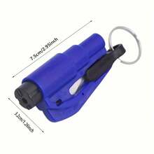 1 pieza Martillo portátil mini de color aleatorio, multifunción, práctico, rompeventanas de coche mini, accesorio de viaje, herramienta portátil, herramienta de emergencia, diseño compacto, martillo mini, estructura duradera, excelente regalo para el Día de San Valentín - Multicolor - Ver 2
