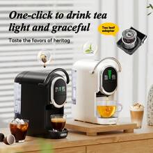 CAFELFFE 6-In-1 Capsule Coffee Machine|20 BAR|Hot & Cold Brewing|Compatible With D*|N*|K* Capsules|ESE|Ground Coffee|Tea|Automatic Pressure Release|Electromagnetic Valve|Visual LCD Panel|7-Level Water Adjustment|600ml Removable Water Tank - EU F Type Plug(220-240V) - View 8