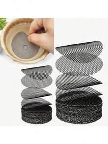 20pcs Flower Pot Hole Mesh Pads, Round Drainage Hole Mesh Sieve, Prevent Soil Loss And Plant Drainage, Bonsai Flower Pot Bottom Mesh Pads - A - View 1