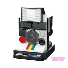 400+PCS Vintage Movie Camera Building Block Model Assembly Set, Collector-Grade Assembly Kit, Suitable For Gifts And Decoration, Collection Display, Home Decor, Nostalgic Style, Craft Enthusiasts, ABS Material - Multicolor - View 7