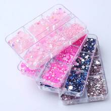 10000pcs Multicolor Resin Flat Back Rhinestones, DIY Nail Art Charms & Craft Embellishments For Clothing, Bags, Jewelry And Handmade Decorations - A - View 5