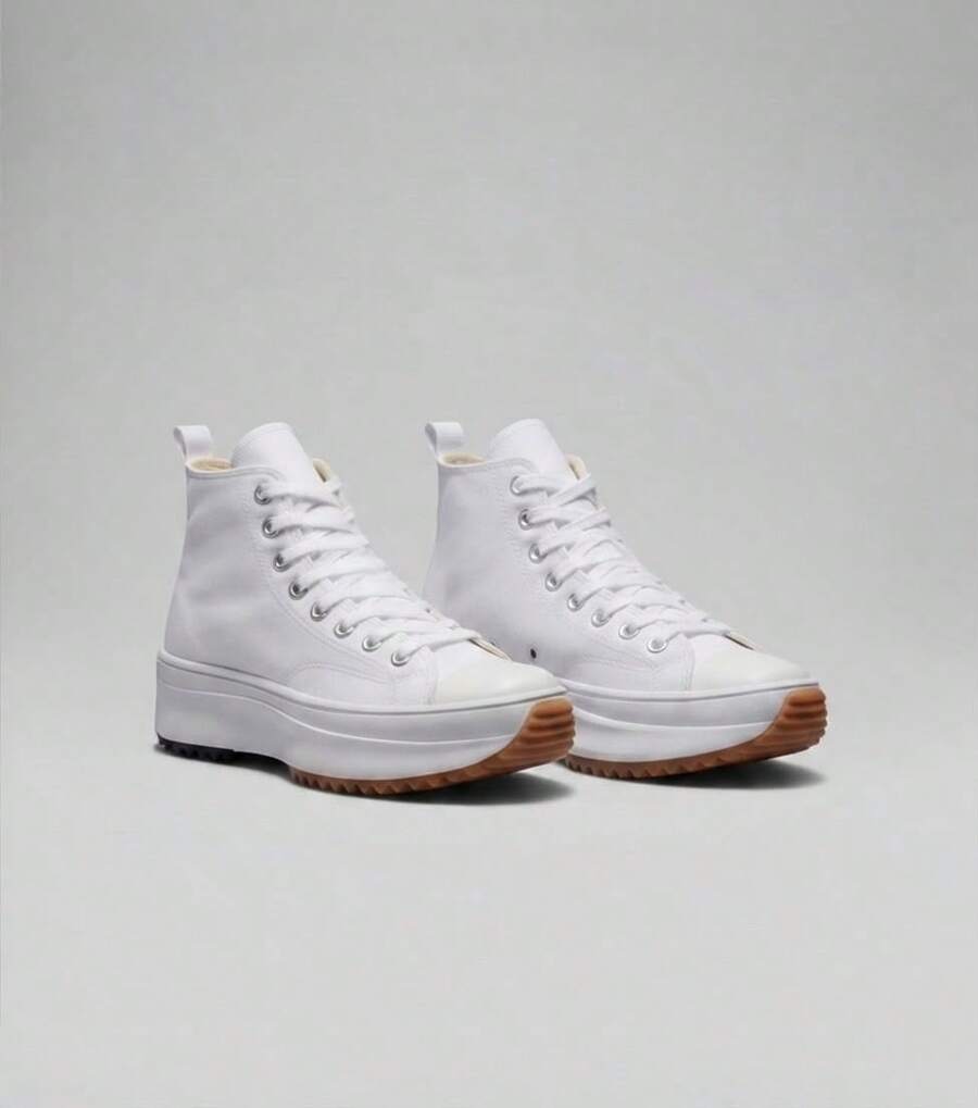 Stylish Casual Platform Ankle Boots, Lightweight And Comfortable - 靴子/白色 - 查看 1