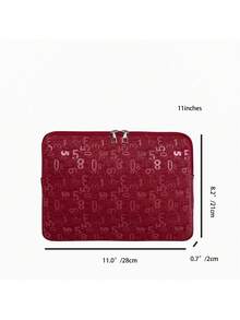 筆電保護套 純色極簡奢華多尺寸 筆電平板收納袋 電腦包 11吋/13吋/15吋 豹紋天鵝絨休閒中性平板保護內套 小包文件袋 筆電內套 電腦攜行包 適用於 iPad Air 4 5 Pro 防震保護套 - 紅色 - 查看 4