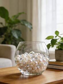 Shiny Pearl & Diamond Vase Filler Decor Set - 1610pcs, Suitable For Wedding Centerpieces, Home Decor, Table Scatter | Elegant Vase, Jar, Candle Filler - 1610pcs - View 2