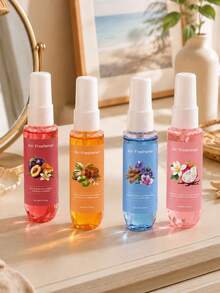 1 Bottle Or 4 Bottles Brazilian Style Fragrance Spray, Blending Fruity And Marine Notes To Create A Long-Lasting, Natural, Fresh And Charming Scent, Suitable For Indoor Use, Random Color - Multicolor - View 1