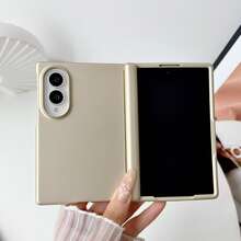 1 Set, Warna Solid dengan Pilihan Multi-Warna, Tekstur Cat Metalik, Perlindungan Engsel Terintegrasi, Pas Ramping, Tidak Mengganggu Lipatan, Bahan Cangkang Keras PC, Gaya Cakupan Penuh Dua Bagian, Casing Ponsel Layar Lipat, Pelindung Bingkai Depan Terintegrasi, Kompatibel dengan Galaxy Z Fold8, Gaya Bisnis Minimalis, Gaya, Unisex, Cocok untuk Pelajar dan Komuter, Casing Warna Solid Matte Premium, Penggunaan Sehari-hari - MultiWarna - View 7