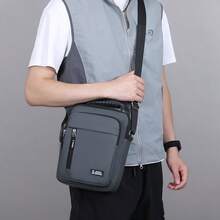 1pc Vertical Business Men's Crossbody Bag, Summer Casual Travel Shoulder Bag, Daily City Commute Small Square Bag, Phone Bag, Anti-Theft, EDC Sling - Crossbody Bag - View 10