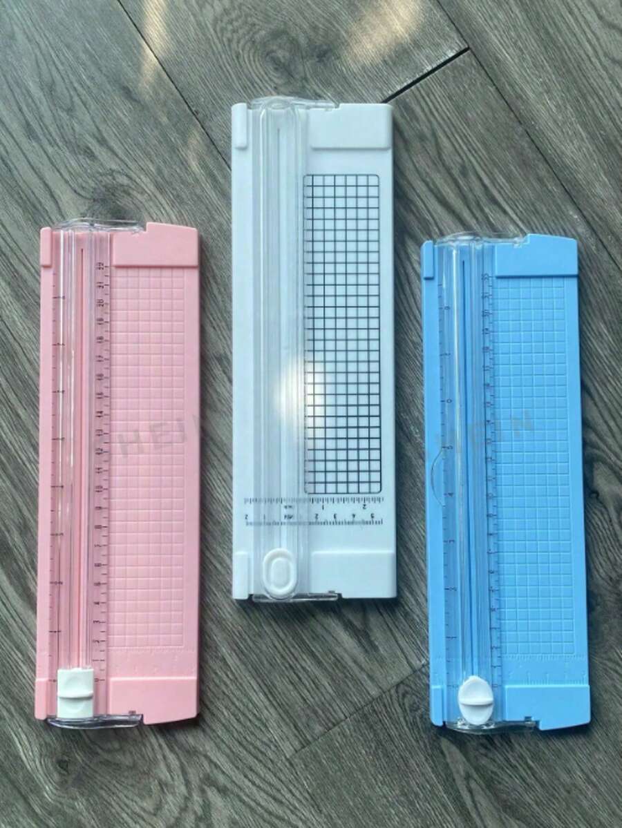 Dual-Direction A4 Paper Cutter, Small Manual Paper Trimmer, Office Multi-Function Portable Paper Cutter With Ruler, Desktop Paper Cutting Tool, Random Style - A4 Paper Cutter - View 1