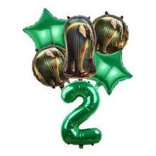 WPETLE Shanhaijing Italian Brainrot Character Lirilì Larilà Meme Balloon Set, Weird Fantasy Creature Foil Balloons With Number 1-9, Birthday Party Decorations For Kids - Lirilì Larilà - View 3