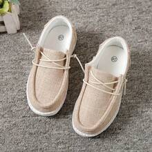 1 Pair Casual, Fashionable, Lightweight, Classic, Pretty Versatile Sports Shoes, Loafers - Beige - View 5