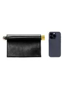 Women's Envelope Clutch Bag, Solid Color PU Leather, Metal Ball Decoration, Compact Storage, Minimalist Style, Evening Party, Spring/Autumn (Gift Bag Included) - Black - View 12