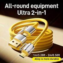 Kabel Pengisian Cepat USB 4-in-1 Kompatibel dengan iPhone dan Ponsel Lainnya, Antarmuka USB Tipe-C, Kabel Pengisian Tablet, Mendukung Pengisian Daya Tablet dan Ponsel, Antarmuka USB Tipe-C, Ringkas dan Portabel, Transfer Data Kecepatan Tinggi, Pengguna Smartphone, Pengguna Multi-Perangkat, Solusi Pengisian Daya Harian - MultiWarna - View 5