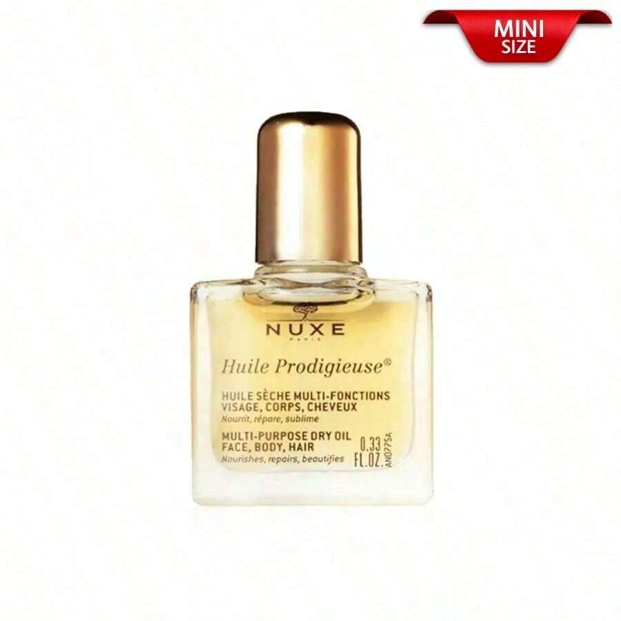 Nuxe Huile Prodigieuse Riche 10ml /0.33 Oz | 為您的肌膚注入令人嚮往的絲緞光澤 | 滋養並提升臉部、身體與頭髮的質感,並減輕妊娠紋外觀 - 10ml(Travel Size) - 查看 1