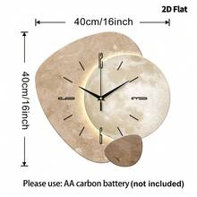 Horloge murale design lune moderne, mouvement quartz ultra-silencieux, sans bruit de tic-tac, design plat, convient pour décorer le salon, la chambre, le bureau, la cuisine et le café, cadeau décoratif parfait pour les amis et la famille, peut être utilisé pour la décoration de la chambre, la décoration de la chambre, la décoration du dortoir, la décoration de la rentrée scolaire, la surprise scolaire, la saison de la rentrée scolaire, la décoration de mariage, le cadeau d'anniversaire d'un ami, la décoration de la maison et les fournitures scolaires. - Horloge murale décorative - Voir 20