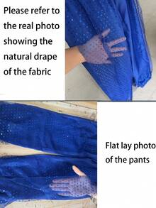 Belly Dance Tassel Coin Sequin Halter Neck Crop Top With Waist Scarf, Polka Dot Mesh Sheer Harem Pants, Suitable For Morocco Riad Vacation And Stage Performance - Multicolor - View 10