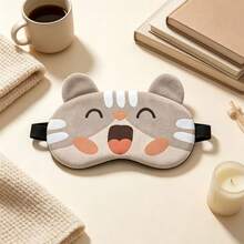 1PC Cute Cat Sleep Mask With Cartoon Kitty Face Design, Soft Comfortable Eye Cover For Sleeping, Travel, Nap And Home Use - KB Style - View 7