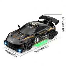 High-Speed Electric Wireless Remote Control Racing Car, Professional Drifting Stunt Remote Control Car, Indoor And Outdoor Racing Game Toy, Cool And Collectible Model Car, Perfect Birthday, Back-To-School, And Christmas Holiday Gift For Children. - Black - View 12