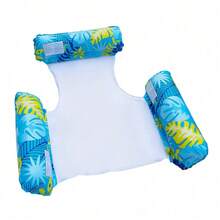 Inflatable Pool Floating Hammock, Multi-Functional PVC Water Floating Bed Chair, 3-Row Detachable Design, Suitable For Beach Vacation - A - View 12