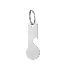 1PC Metal Shopping Cart Token Keychain, Multifunctional Bottle Opener, Portable Key Pendant, Daily Gift - Multicolor - View 8