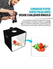 Redlemon Professional Photography Light Box With 40x40 Cm Ring Light - Black - View 6