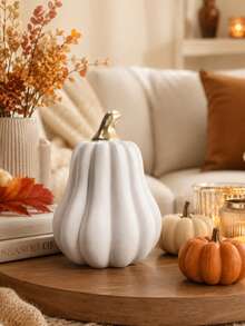 Decorações Encantadoras de Abóbora de Resina - Perfeitas para Halloween, Ação de Graças e Decoração de Outono | Acessórios Versáteis de Mesa para Salas de Estar e Quartos - Multicolorido - Visão 11