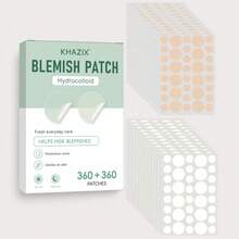 360+360pcs Hydrocolloid Acne Pimple Patch, Hydrocolloid Spot Stickers, Covering Zits And Defect, Nighttime Spot Stickers For Face - Round Transparent - View 7