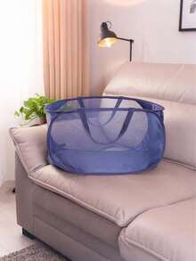 1pc Foldable Dry And Wet Separation Dirty Clothes Basket With Handle, Extra-Large Multi-Grid Dark And Light Color Clothes Separation Suitable For Big Family After Bathing Clothes Pants Shoes Jeans Boots Skirt(Available In Multiple Colors) - Multicolor - View 13