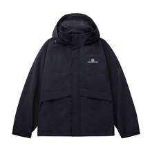 CAMEL CROWN Men's Hooded Windproof Waterproof Outdoor Jacket, Couple Style - Red Light Black - View 6