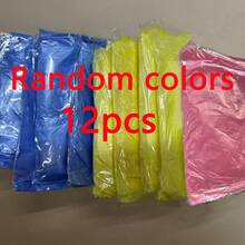 1/6/12pcs Unisex Portable Raincoat, Blue, Pink, Yellow (Random Color) Individually Packaged Loose Emergency Waterproof Cover Disposable Vacuum Card Compressed Raincoat Thickened Rain Poncho For Outdoor Rafting Travel - A - View 11