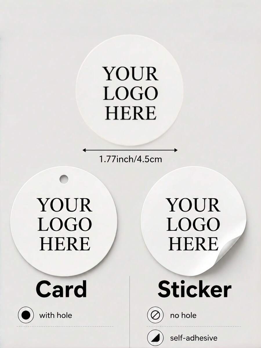 Personalized Upgrade Logo Stickers, Round Custom Label Stickers. Suitable For Various Occasions, Supports Custom Photos, Images And Labels. Custom Logo Stickers, Label Stickers - Multicolor - View 1