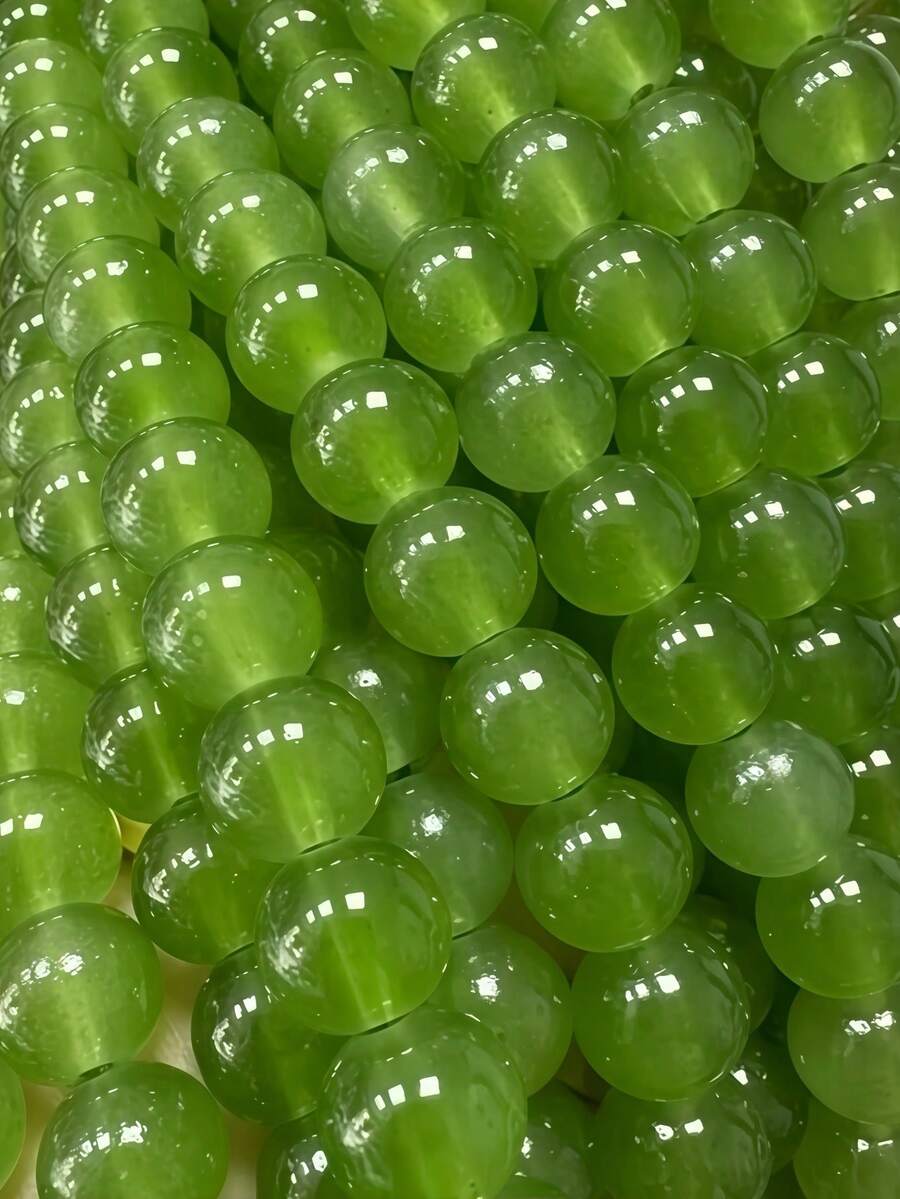 100顆 8mm 玻璃仿玉彩色圓珠,手鍊 DIY 散珠 - 彩色 - 查看 1