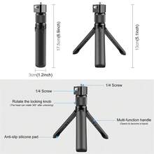 Rotating Handle Desktop Tripod, Suitable For Insta360 X5 X4 X3/ 13 Camera Accessories, With 1/4 Screw, Invisible Selfie Stick Bullet Time, Suitable For On-Site Video, Family Gatherings, Handheld Selfies, Outdoor Activities, Etc - View 3