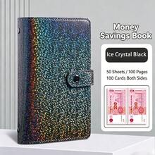 1pc A6 Colorful Money Organizer, Made Of Premium PU Leather, Built-In 50 Inner Pages, Can Hold 100 Banknotes, Waterproof And Stain-Resistant, Vibrant Color, Snap Button Design, Can Store Cash, Photos, Stamps And Bank Cards,Back To School - Multicolor - View 12