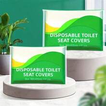 10-20-30-50-100pcs Disposable Toilet Seat Covers For Adults, Flushable And Portable, Essential Accessory For Airplane, Road Trip And Camping - Green - View 8