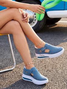 Women Platforms & Wedge Sandals - Blue - View 2