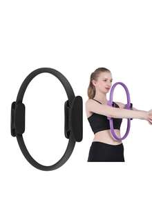 Arco Fortalecedor Yoga Flexível Pilates Fisio Arco De Exercícios - Preto - Visão 3