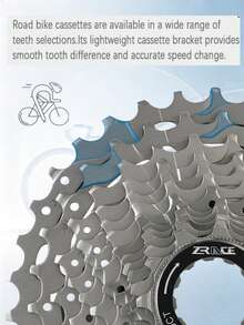 ZRACE 10-Speed Bicycle Cassette 11-32T / 28T / 34T / 36T – Road Bike Compatible With Tiagra ZEE SAINT - Silver - View 7